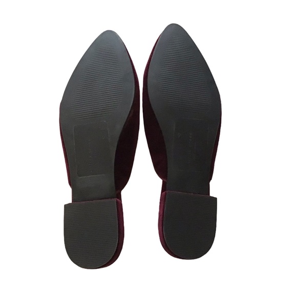 Patricia Green 9 Gianna Slip On Velvet Wine Mules - Picture 9 of 9